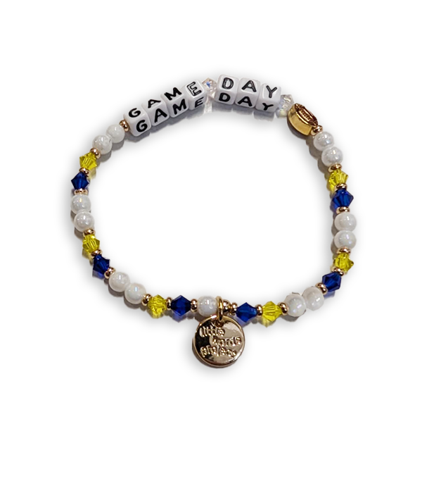 Game Day Charm Yellow / Cobalt Blue