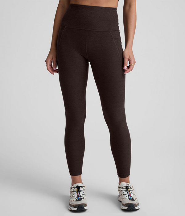 Womens Spacedye Out Of Pocket High Waisted Midi Legging F25