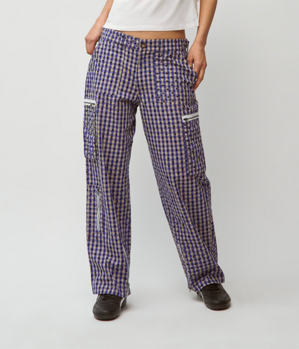 Womens Adrian Gingham Pant