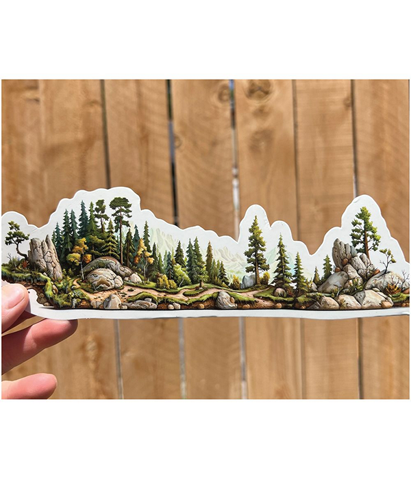 Meandering Trail Wrap Sticker
