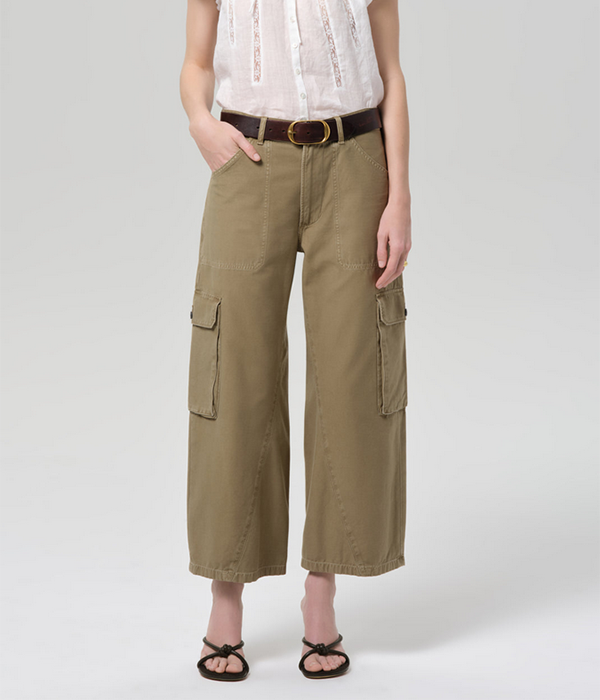 Womens Thassos Twisted Seam Utility Pant in Bezal