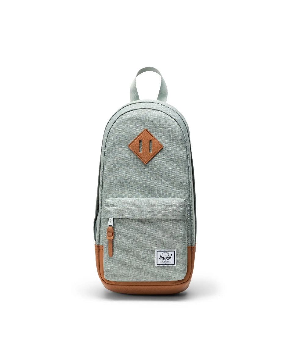 Herschel Heritage Shoulder Bag in Iceberg Green Crosshatch