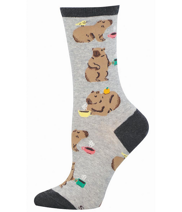 Womens Capybara Cafe Sock