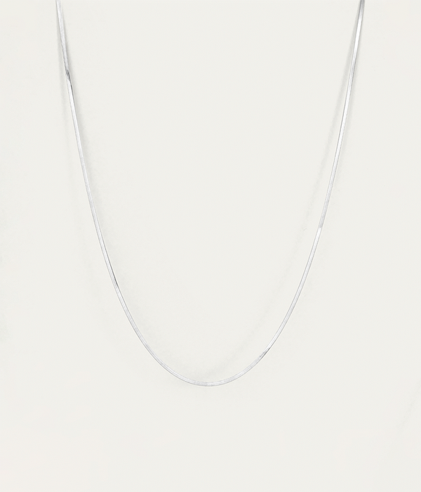 Womens Zeina Slim Chain in Platinum