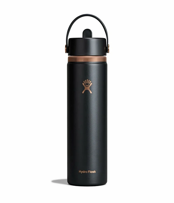 24oz Wide Flex Straw Cap in Black Arc