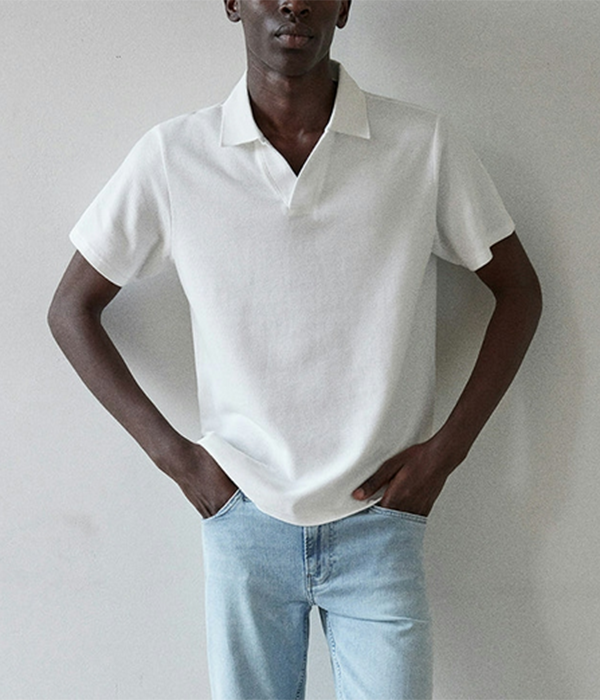 Mens Jacquard Polo