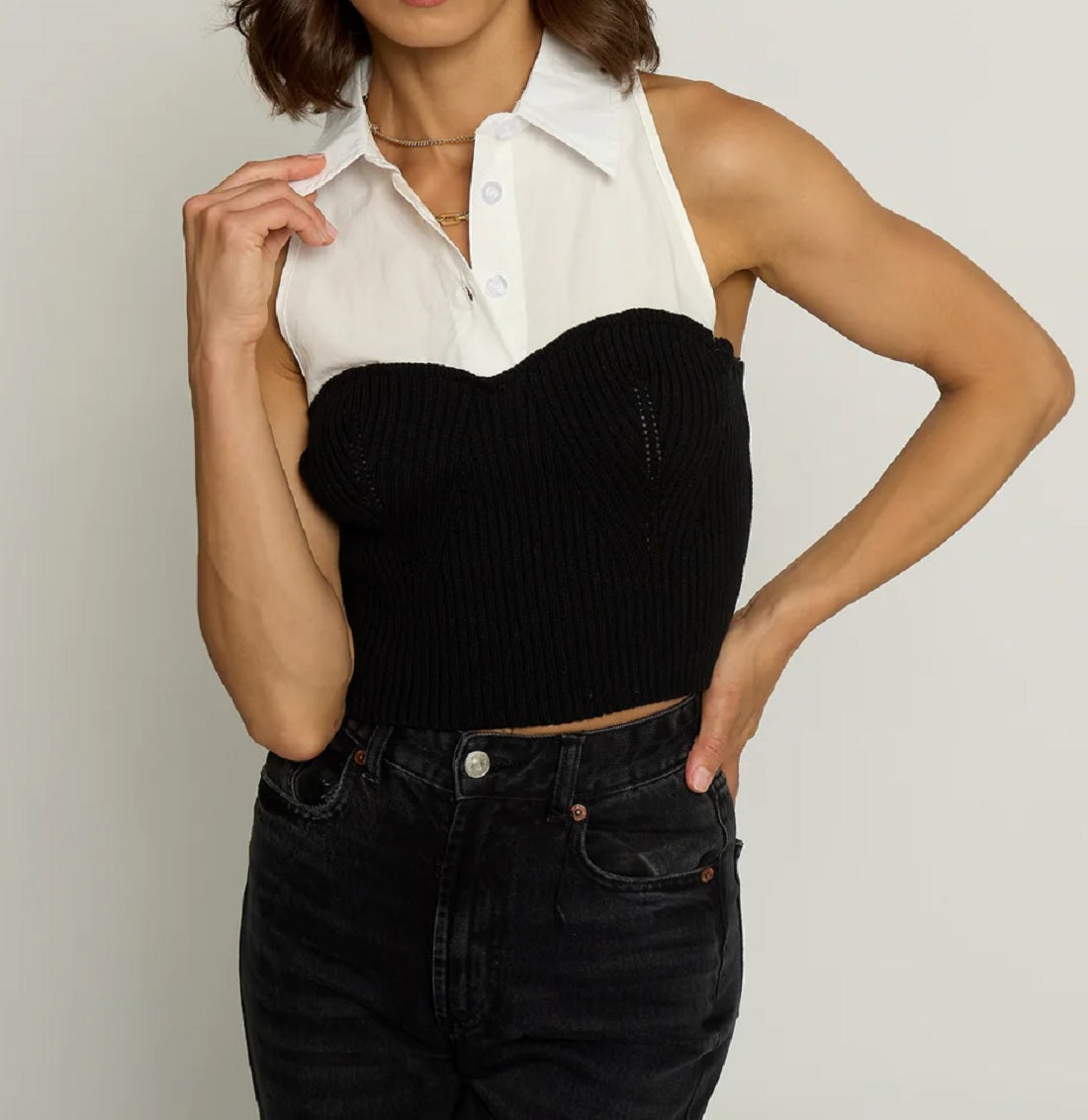 Womens Halter Twofer