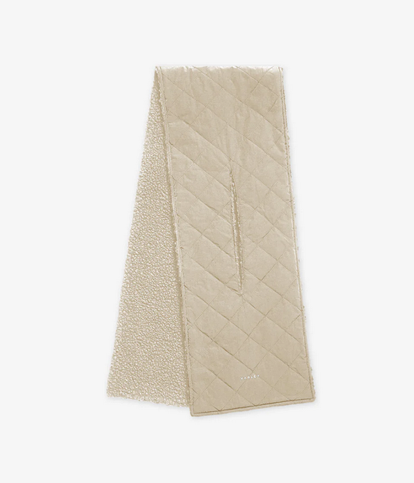Womens Coronet Quilt Sherpa Scarf