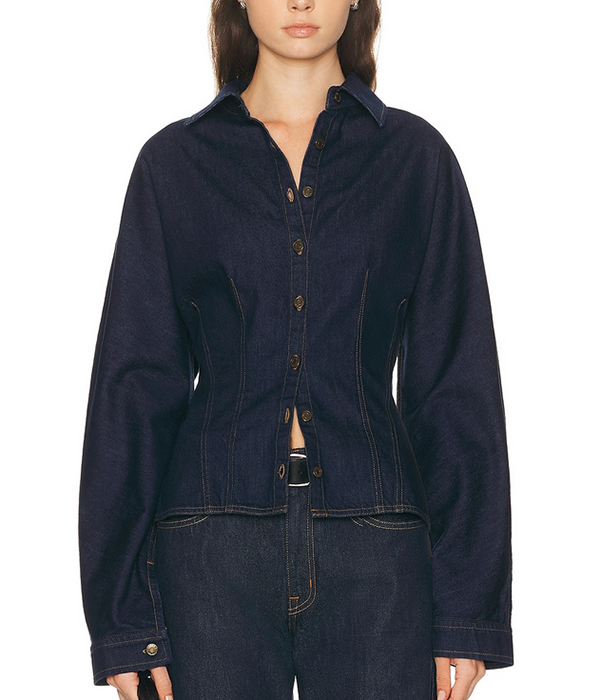 Womens Devon Shirt in Rinse