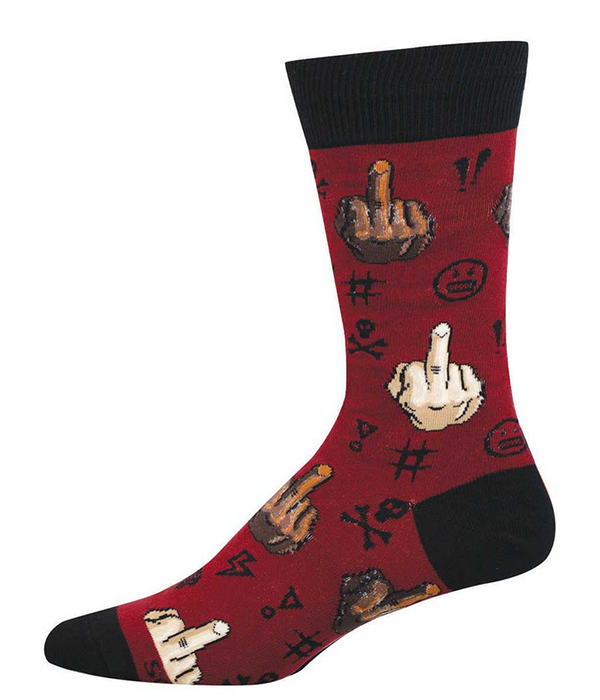 Mens Talk To The Hand Sock