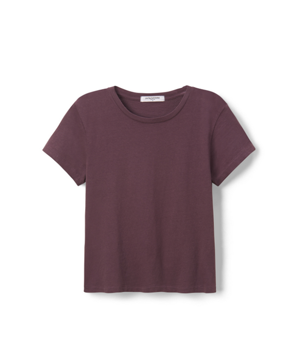 Womens Lisa Recycle Cotton Slim Crew Tee