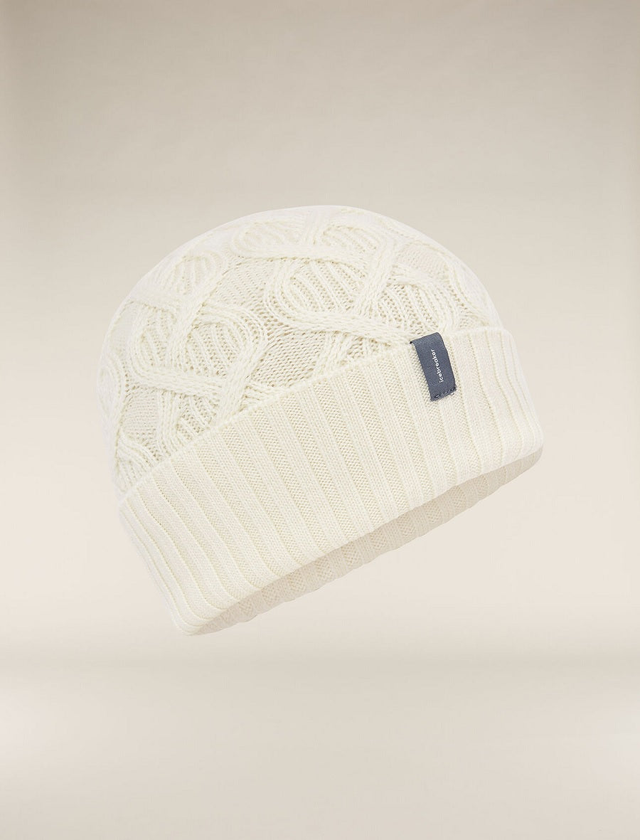 Unisex Merino Cable Knit Beanie