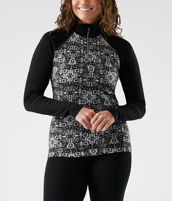Womens Classic Thermal Merino Base Layer 1/4 Zip