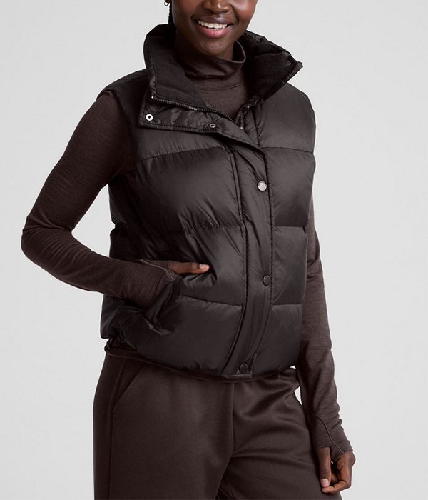 Womens Big Cozy Puffer Vest