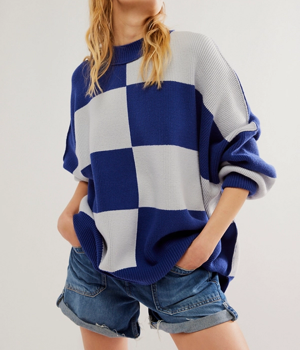 Womens Checker Easy Street Tunic