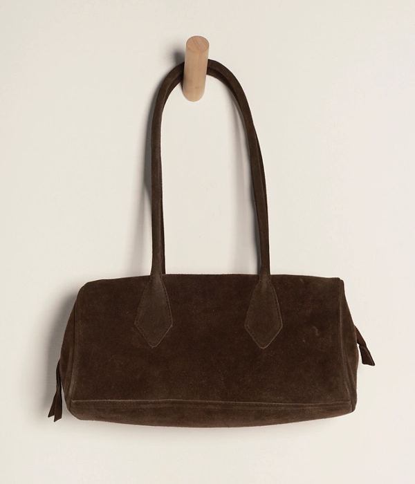 Womens Sierra Suede Shoulder Bag