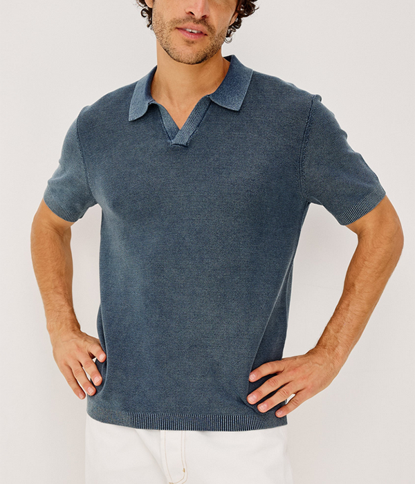 Mens Baker Top in Sunwashed Navy