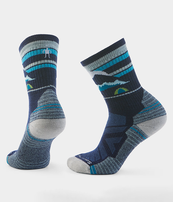 Womens Hike Light Cushion Mountain Moon Crew Socks