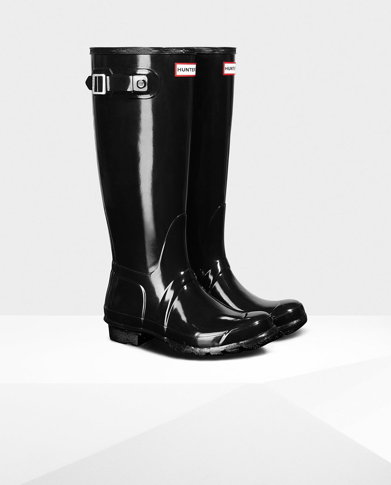 HUNTER BOOTS Womens Original Tall Glossy