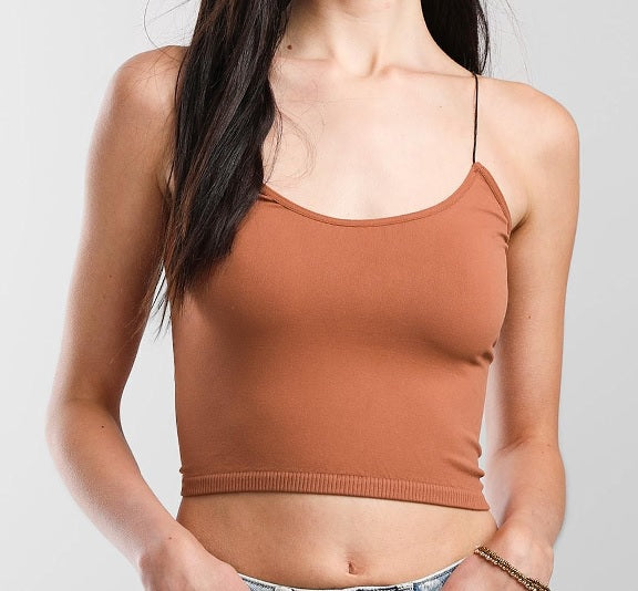 Womens Skinny Strap Seamless Brami