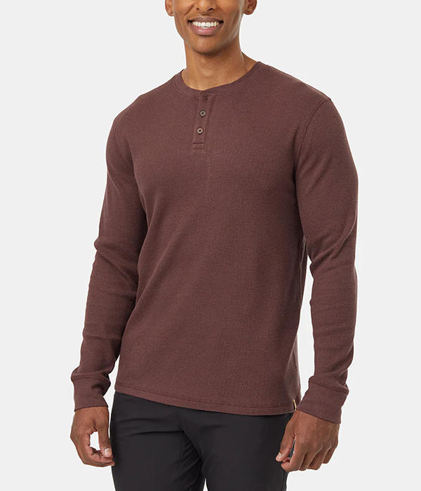 Mens TreeWaffle Henley Longsleeve