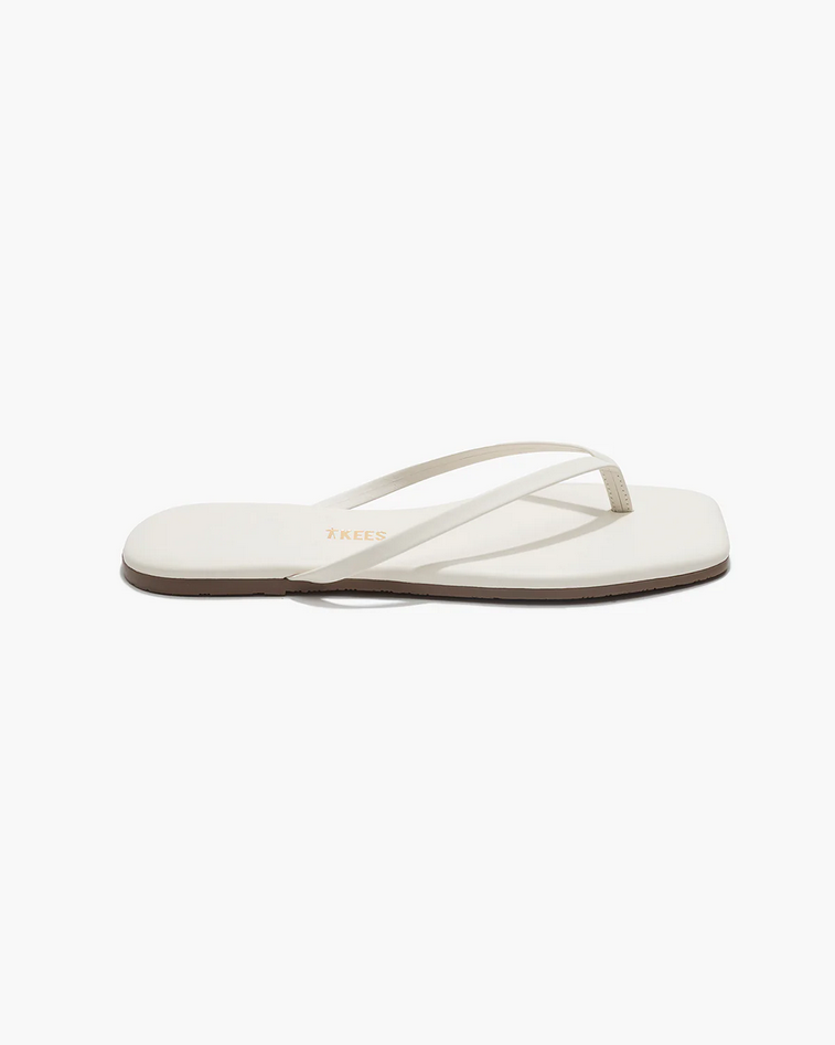 Womens Square Toe Lily Sandal in Cream