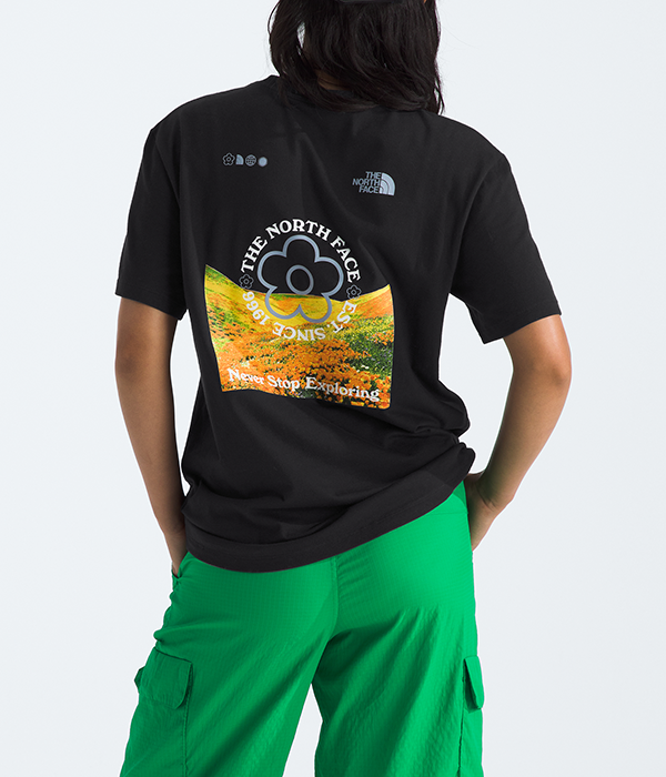 Womens S/S Strange Colorful World Flower Field Teeâ€”Graphic