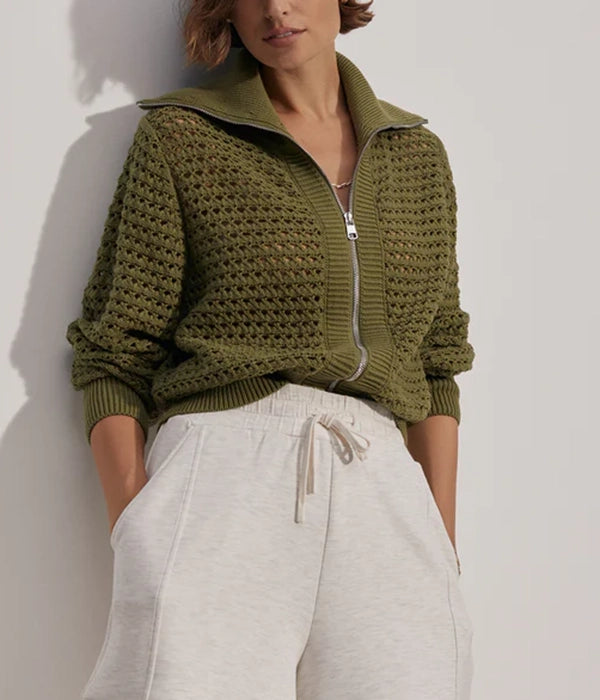 Womens Eloise Full Zip Knit
