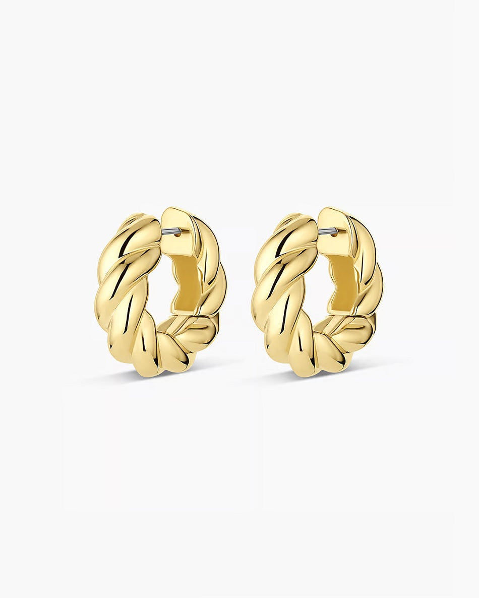 Womens Crew Helium Hoops - Gold