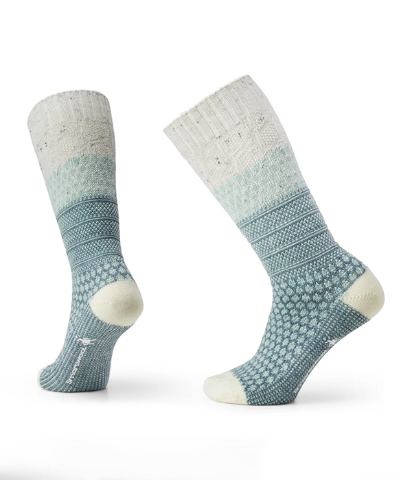 Womens Everyday Popcorn Cable Crew Socks