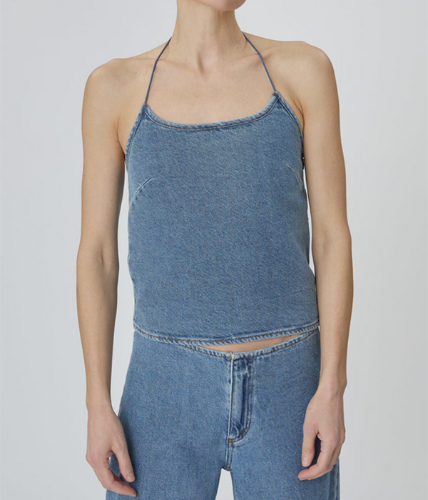 Womens Toggle Tank in Classic Blue