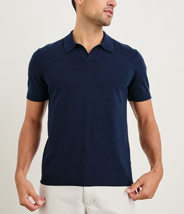 Mens Hayden S/S in Navy