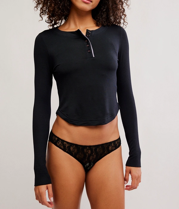 Womens Dream State Henley Top