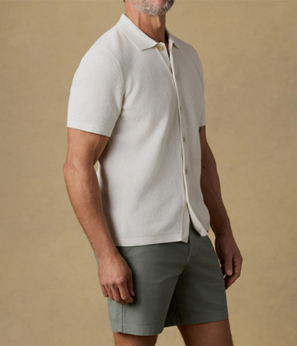 Mens SS Sunwashed Sweater Shirt