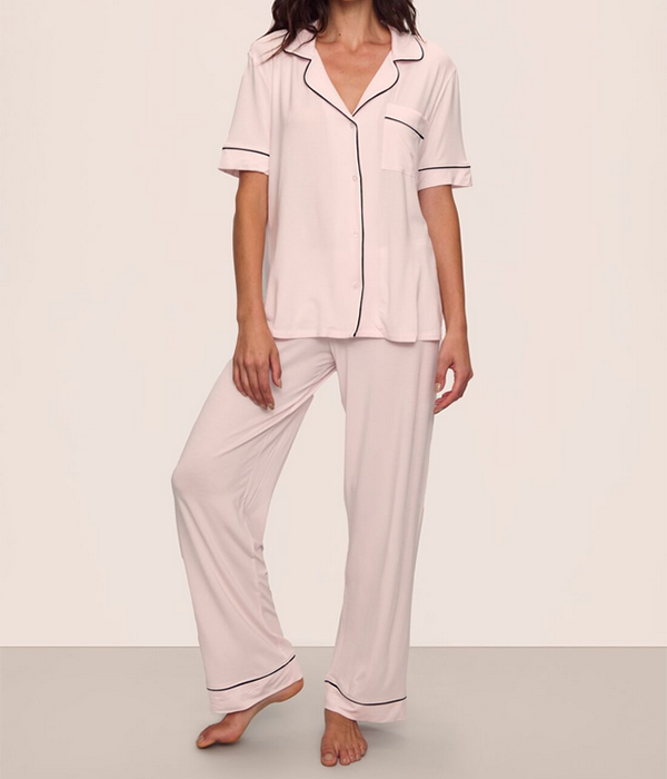 Womens Gisele Short Sleeve Pant PJ Set