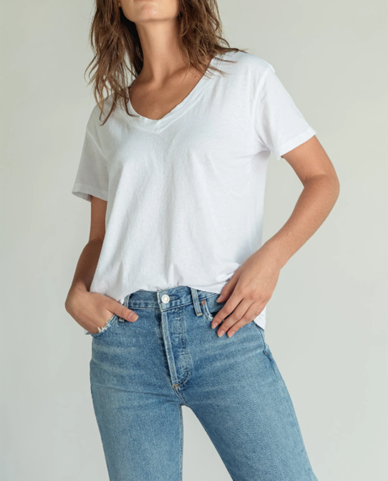 Womens Hendrix Short Sleeve V-Neck