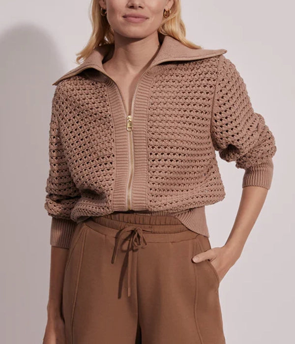 Womens Eloise Full Zip Knit