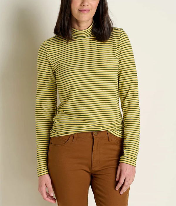 Womens Piru Mockneck LS Tee