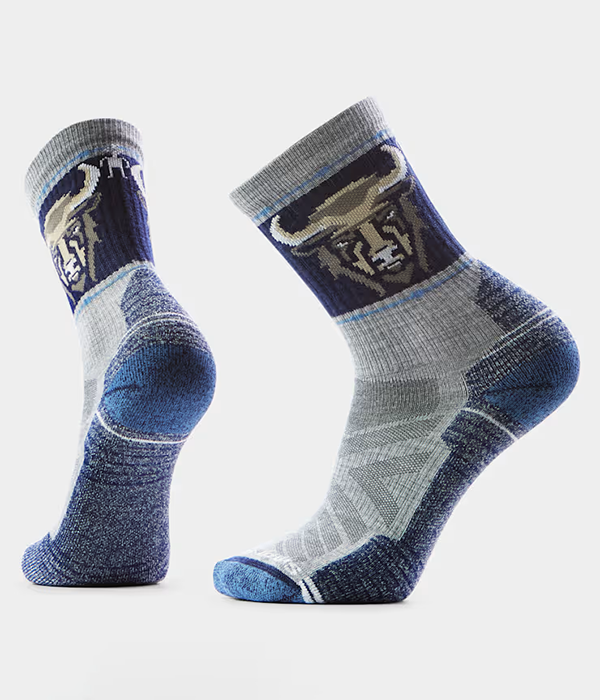 Unisex Hike Light Cushion Bison Crew Socks