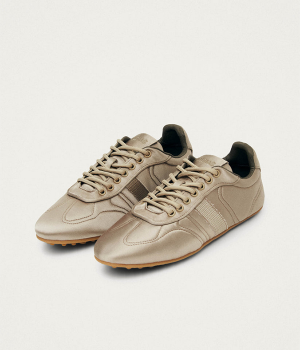 Womens Tb.69 Rife Sheen Taupe Vegan Sneakers