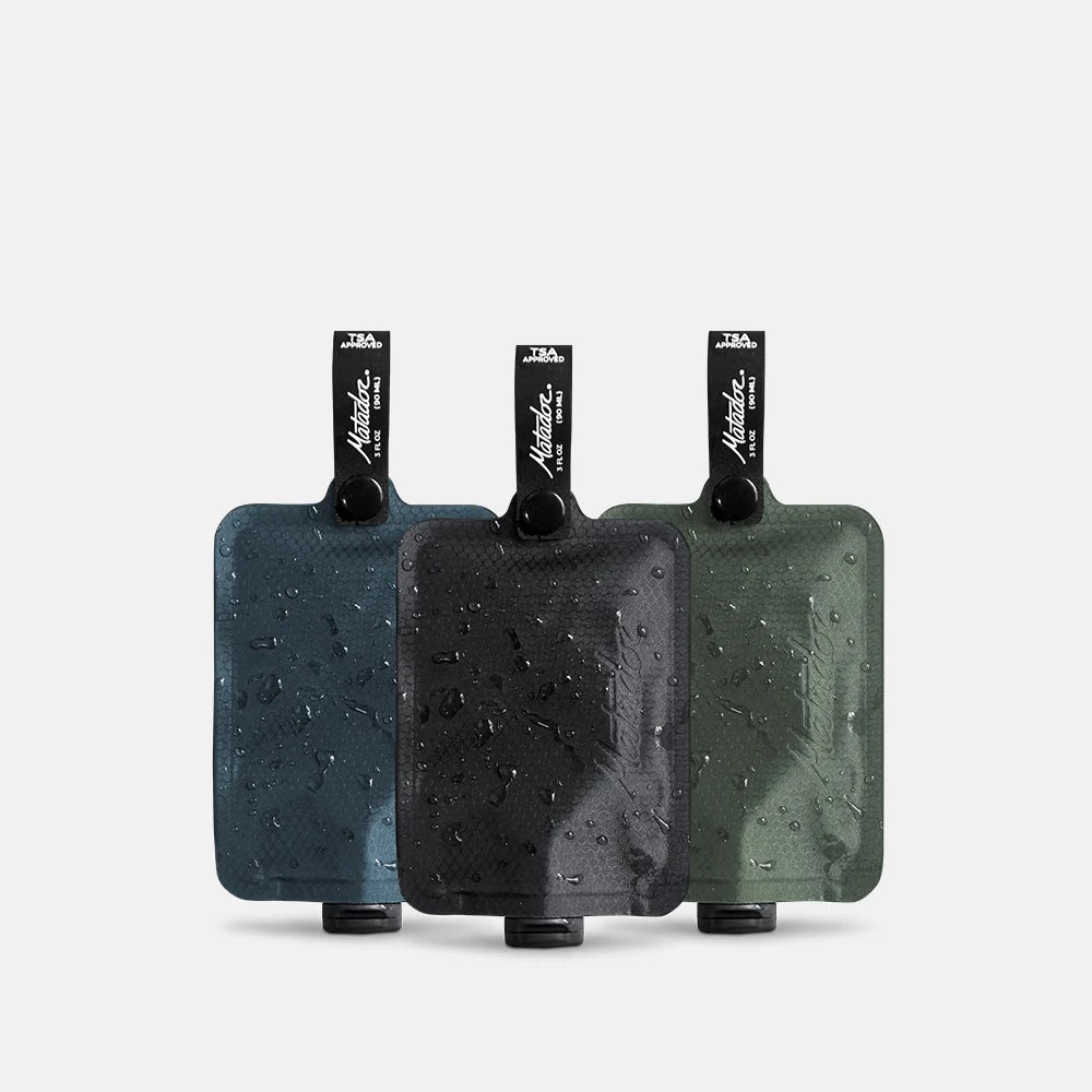 FlatPak Toilerty Bottle (3-Pack)  Multi Color