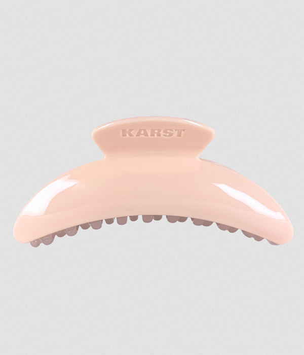 Slim Hair Claw Clip With SILVER Charm Ring â€” Tutu