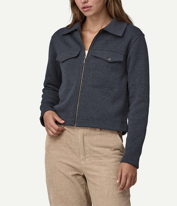Womens Better Sweater Zippered Chore Jacket