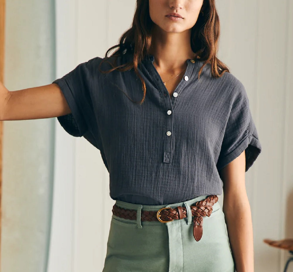 Womens Dream Cotton Gauze Desmond Top