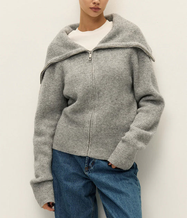 Womens Leigh Zipup Sweater