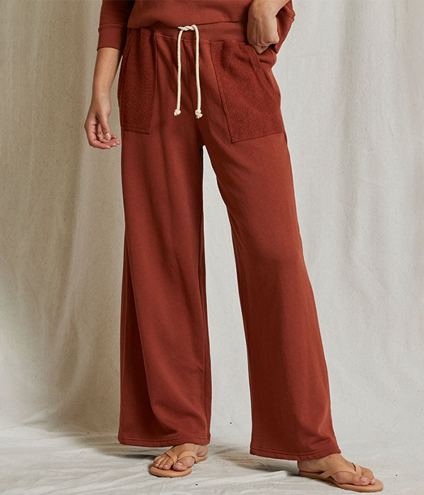 Womens Rosanna French Terry Reverse Pocket Pant