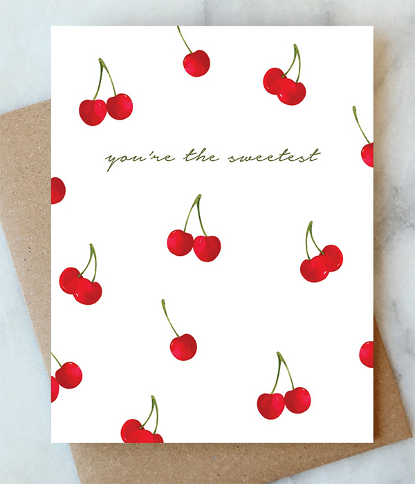 Sweet Cherries Greeting Card