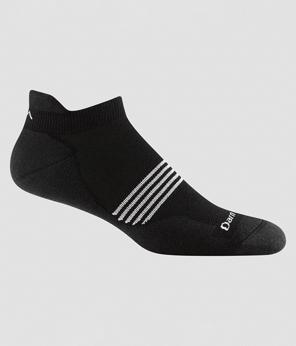 Mens Element No Show Tab Lightweight Cushion Running Socks