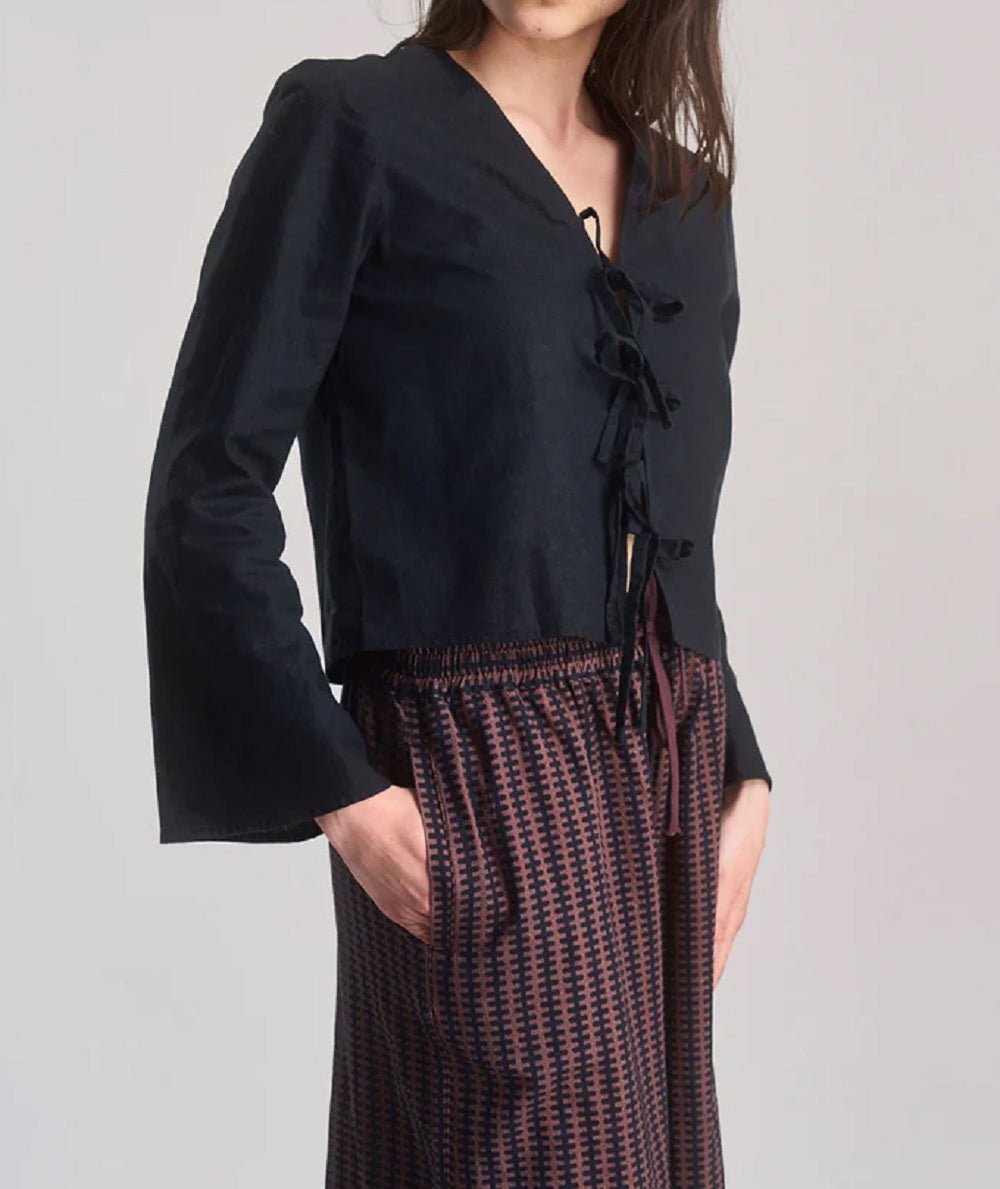 Womens Savannah Tie Front Top