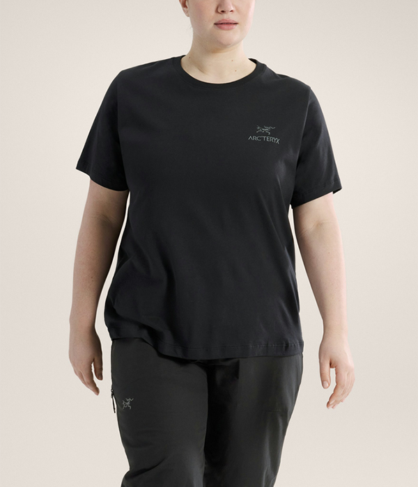 Womens Kragg SL Cotton Emblem Crew SS